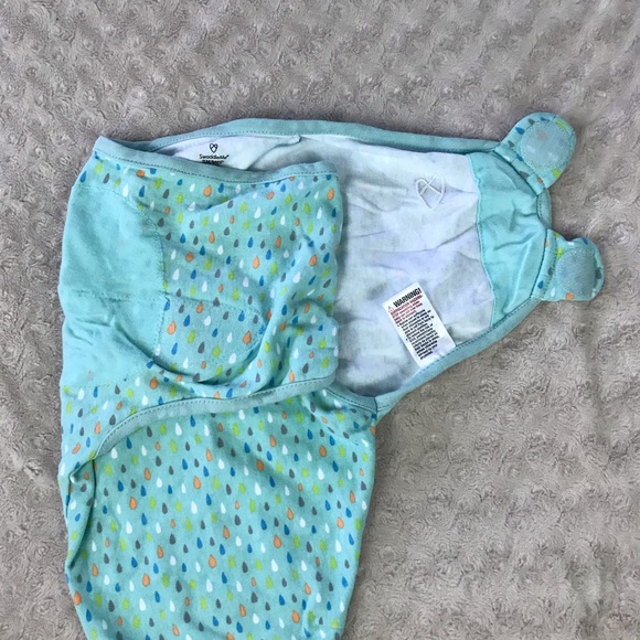 SwaddleMe Swaddle Wrap Sm/Med Raindrop Print - Picture 3 of 7